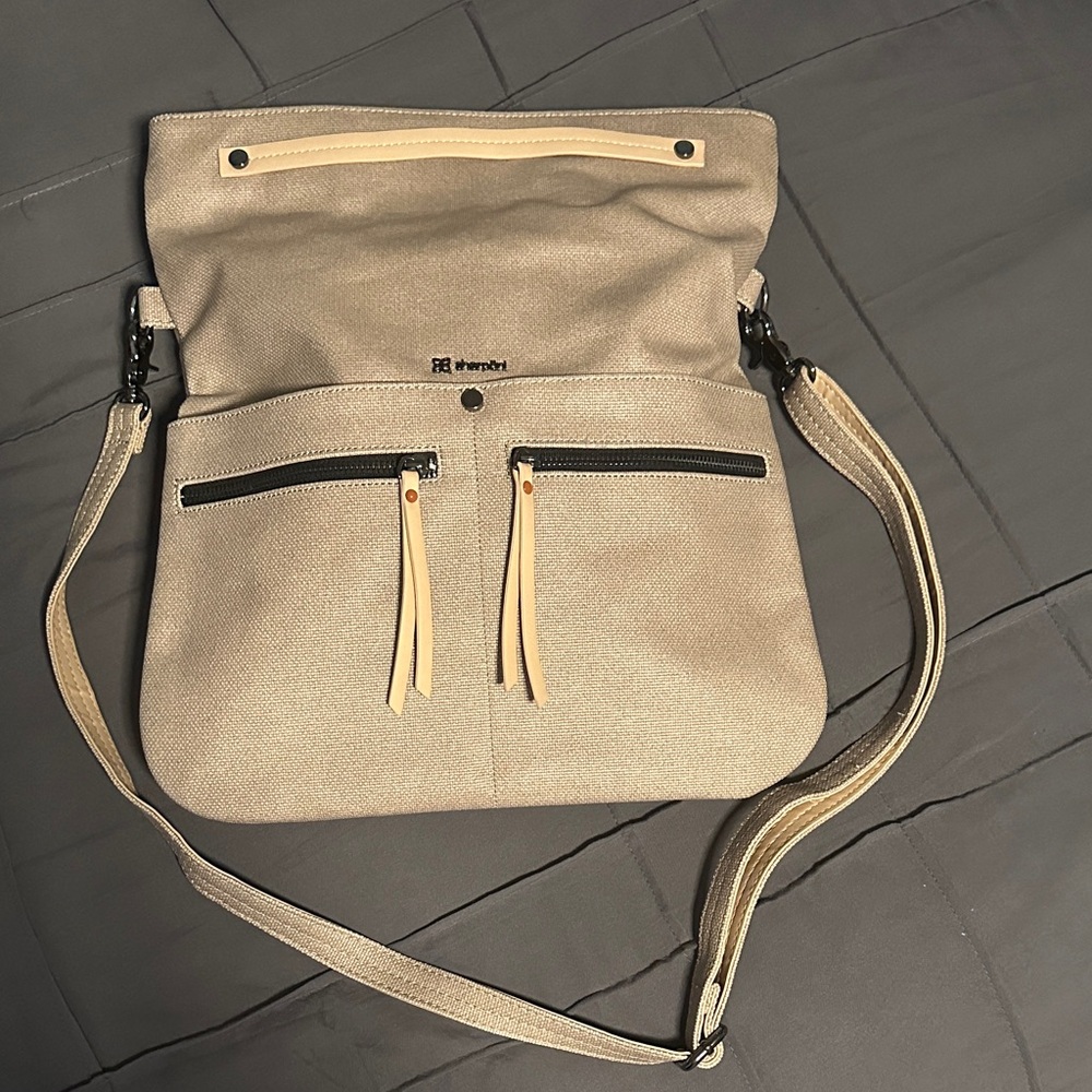Sherpani- Stylish Beige Crossbody Bag